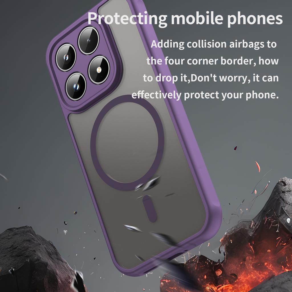 For Xiaomi 17 Magnetic Case Anti Drop PC + TPU Phone Cover