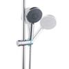 Shower Bracket Shower Rail Holder Adjustable 18~25mm ABS Chrome Shower Head Holder Bathroom Accessories Universal