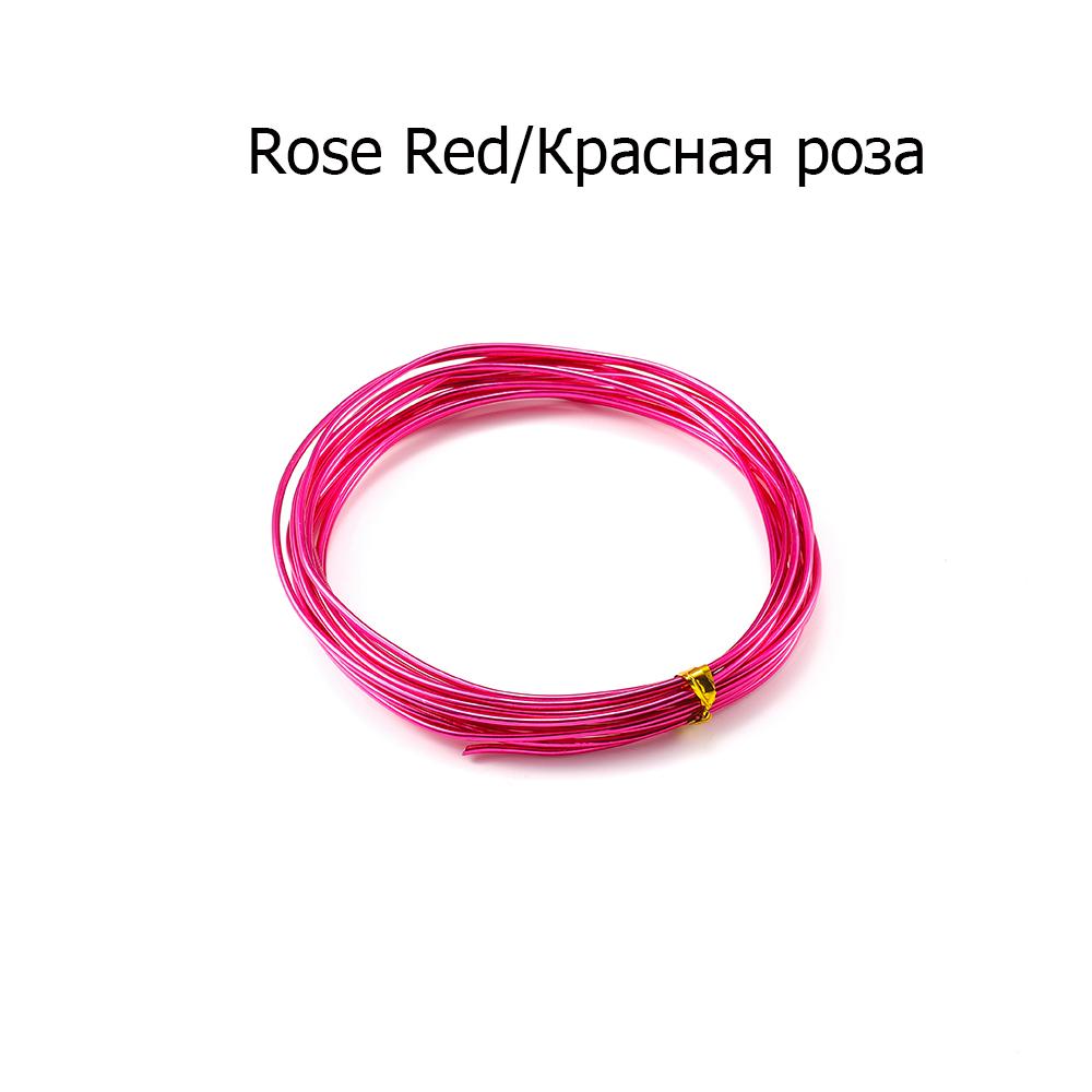 2-10M/Roll Soft Anadized Metal Aluminum Wire Versatile Painted Handmade Craft Floristry Wires For DIY Earrings Jewelry Makings