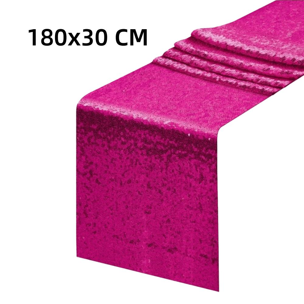 Glitter Table Runner Metallic Dining Table Decoration 180x30cm Long Tablecloth  Baby Shower