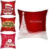 Festive Christmas Red Pillow Case Luxurious Cushion Cover For Cheerful Home Decor
