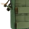 Tactical Molle Accessory Pouch Backpack Shoulder Strap Attachment Bag with Double-Zipper Pocket Tactical Molle Tool Pocket for Outdoor Activities