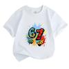 Kids Boys Girls 100% Cotton Crew Neck Short Sleeve T-Shirt, Casual Graffiti 67 Graphic Tee, Breathable Soft Summer Tops for Daily Wear School Holiday