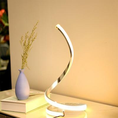 Modern Led Table Lamps Art Acrylic Metal Reading Desk Lamps Bedroom  Bedside  Living Room Study Decorative US/EU Night Lights