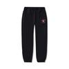 Li Ning X Icecream Collaboration Heartbreaker Series Mid-Rise Drawstring Cuffed Casual Knit Sports Pants Men Pants Black AKLU805-2