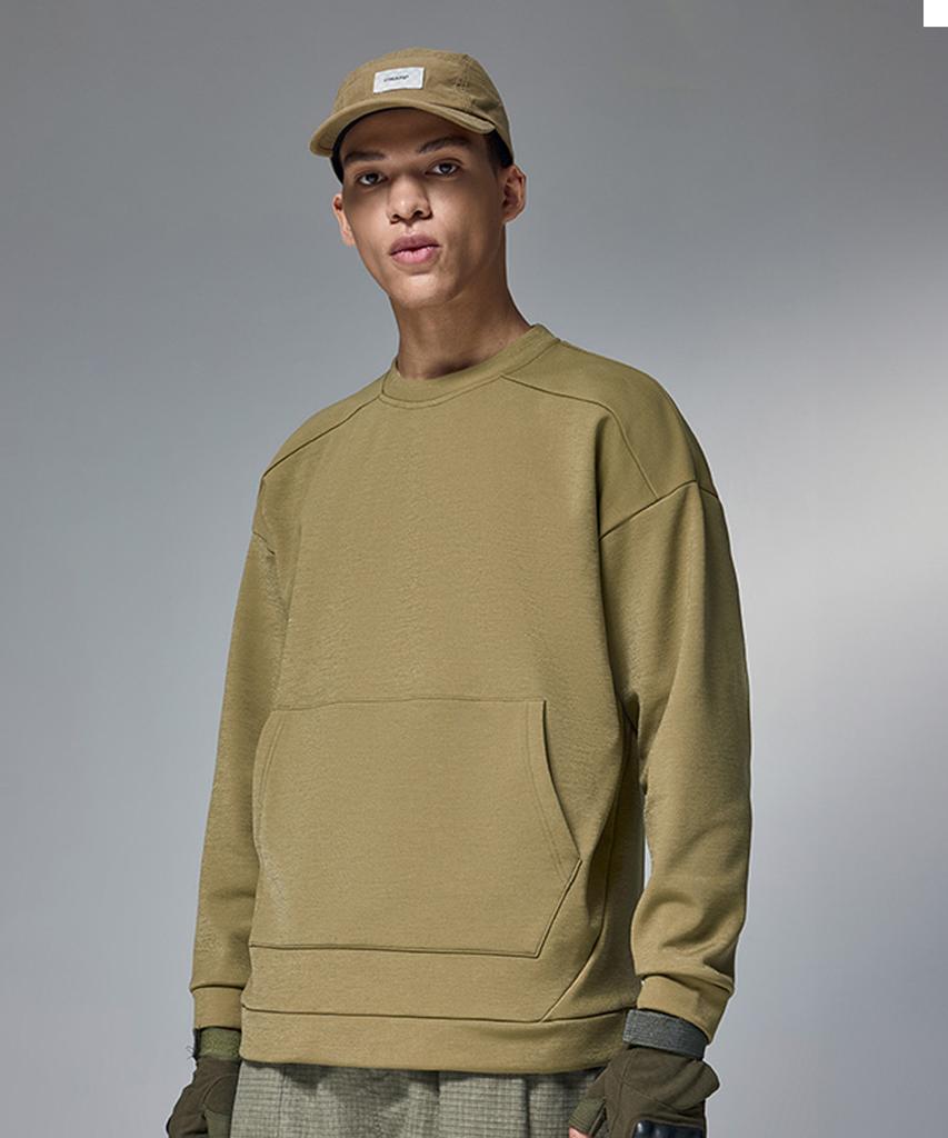 Beoteunseoul 4-Way Stretch Airflex Crew Neck Sweatshirt (5 Colors)