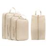 4Pcs/Set Travel Compression Packing Cubes Bag Portable Suitcase Clothes Organizers Waterproof Luggage Storage Cases Drawer Bags