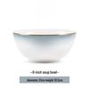 8-inch Gradient Grey Bone China Soup Bowl