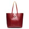 Vintage Crazy Horse Pitot Bag, Genuine Leather Women'S Portable Shopping Bag, Cowhide Commuter Large Capacity Shoulder Bag, Mother And Child Bag