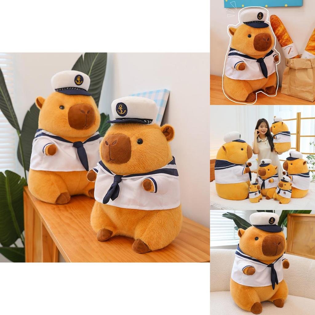 Adorable Yellow Capybara Plush Toy Perfect Cartoon Animal Pillow For Kids