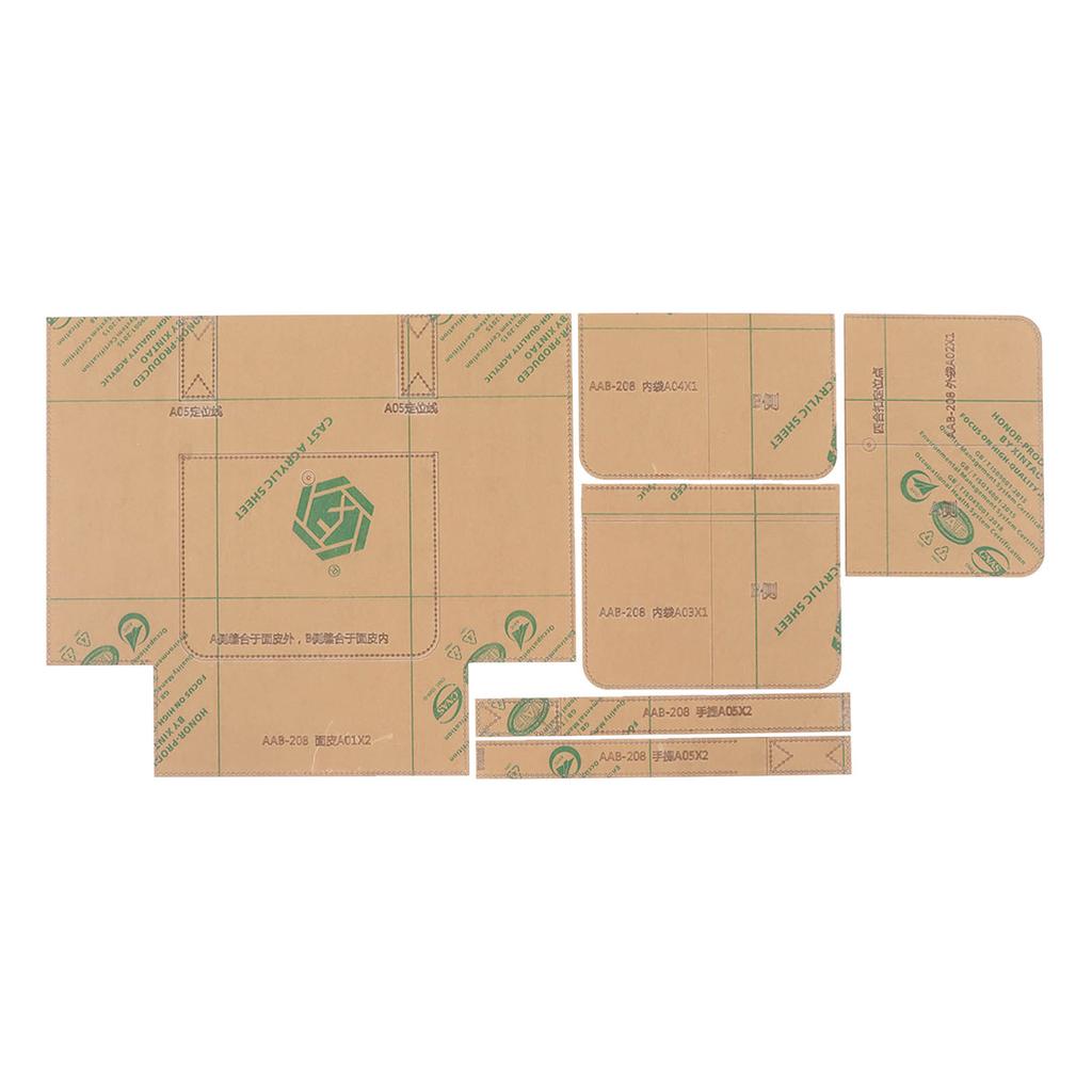 Handbag Templates Precise Cutting Transparent Acrylic Portable Bag Pattern Stencils for Shoulder
