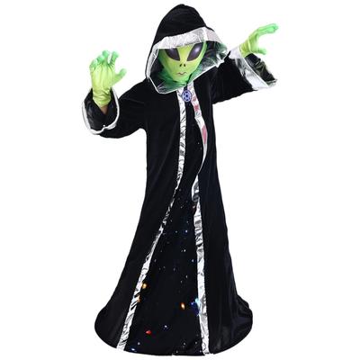 Children Day Alien Boss Cosplay Dress Up Costume for Kids Boys Girls Halloween Christmas Carnival Party Role Play Outfit Mask