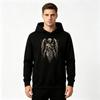 Men's Gothic Skeleton Angel Print Pullover Hoodie Long Sleeve Casual Streetwear Sweatshirt