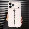 Airplane Lines With Heart Case for iPhone 17 Pro Max Air 7 8 16 12 Mini XS Max 15 11 13 Pro XR 14 Plus Soft Phone Cover