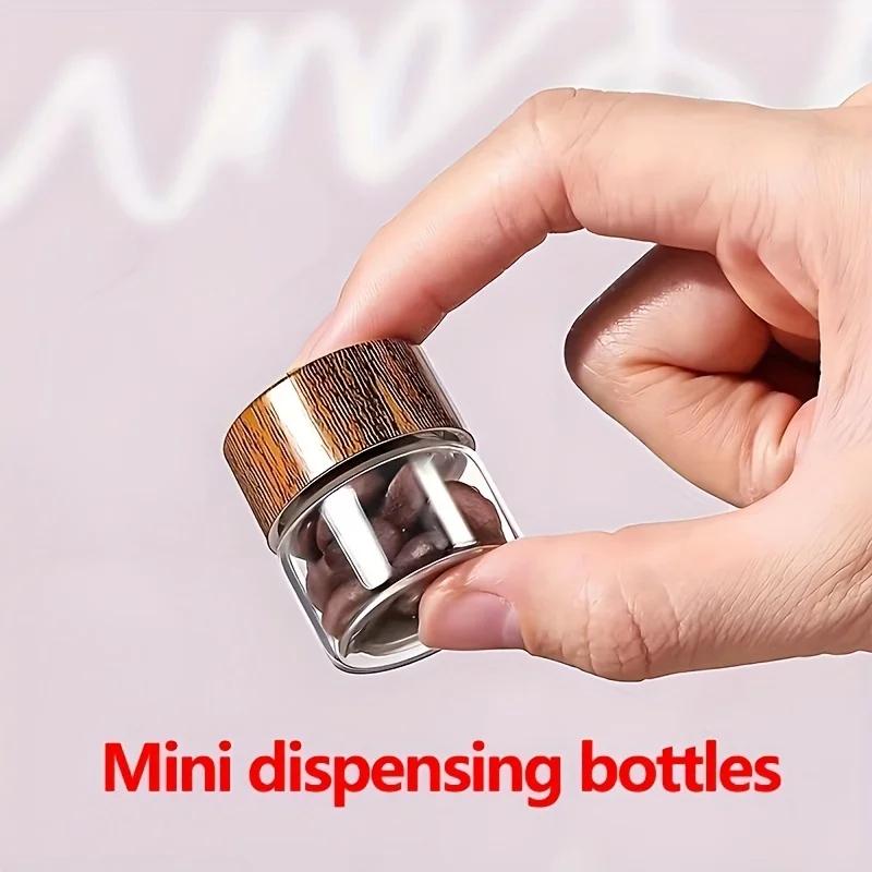 3/6pcs Mini Glass Dispenser Bottles - Ounce Portable Containers, Suitable for Traveling, Picnics, Camping, and Kitchen Use