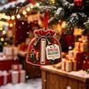 Money Gift Card Holders for Christmas 2D Acrylic Cash Holder Ornament, Hanging Tree Decorations Xmas Decor, Reusable Pocket Keepsake Holiday