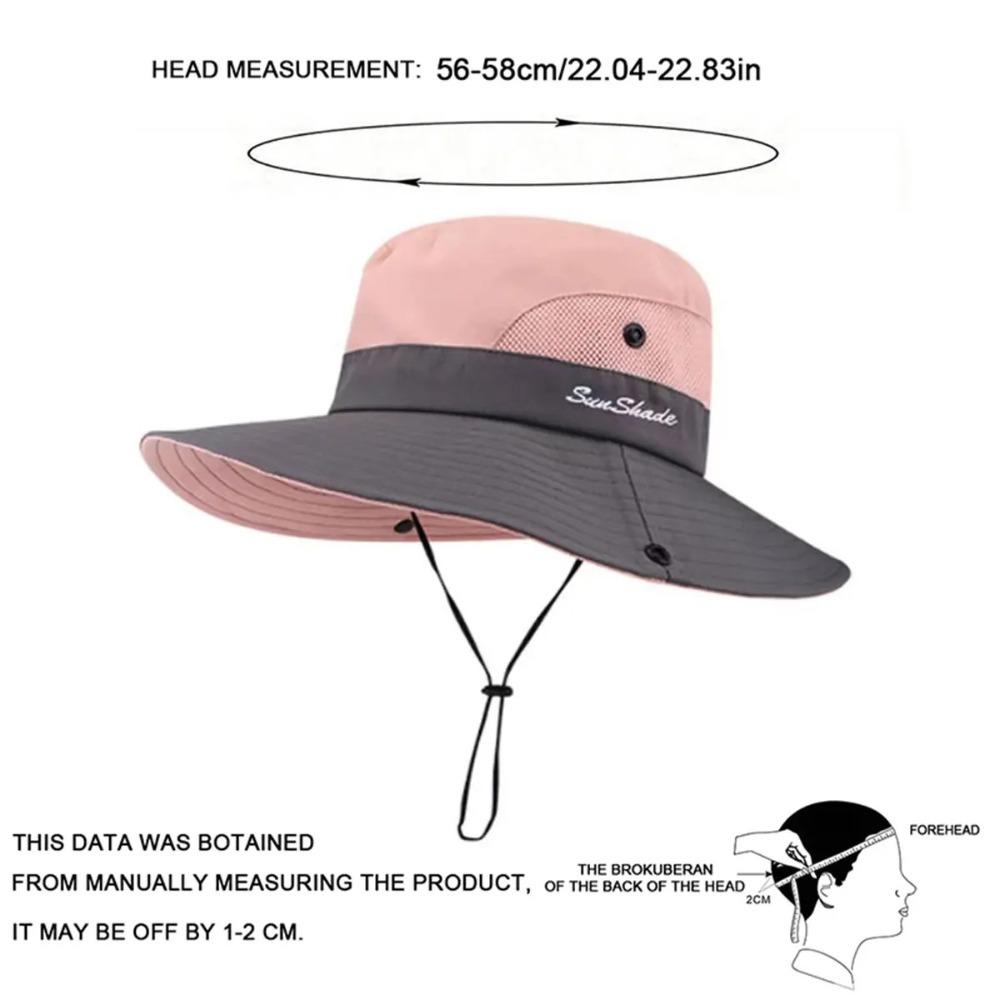 Trendy Fishing Cap Anti-Sun Sunscreen Hat Fashion Ponytail Hat  Summer