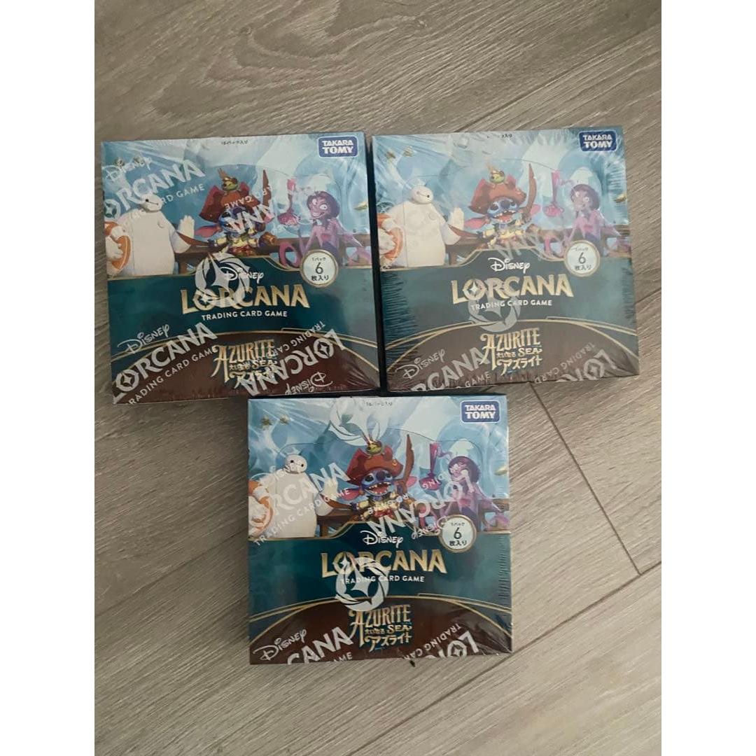 Used Disney Lorcana Great Azurite Unopened 3BOX set with shrink