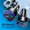 4 Usb Port Type-c Fast Car Charger Led Digital Display Real Time Monitor With Voltage Detection