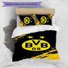 Borussia Dortmund Pattern Printed 3PCS Bedding Set Soft Skin-Friendly Washable Duvet Cover & Pillowcases Set All Season Bedroom