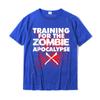 Training for the Zombie funny Zombie Harajuku Fashionable Summer Tops Tees Cotton T Shirt for Unisex Europe