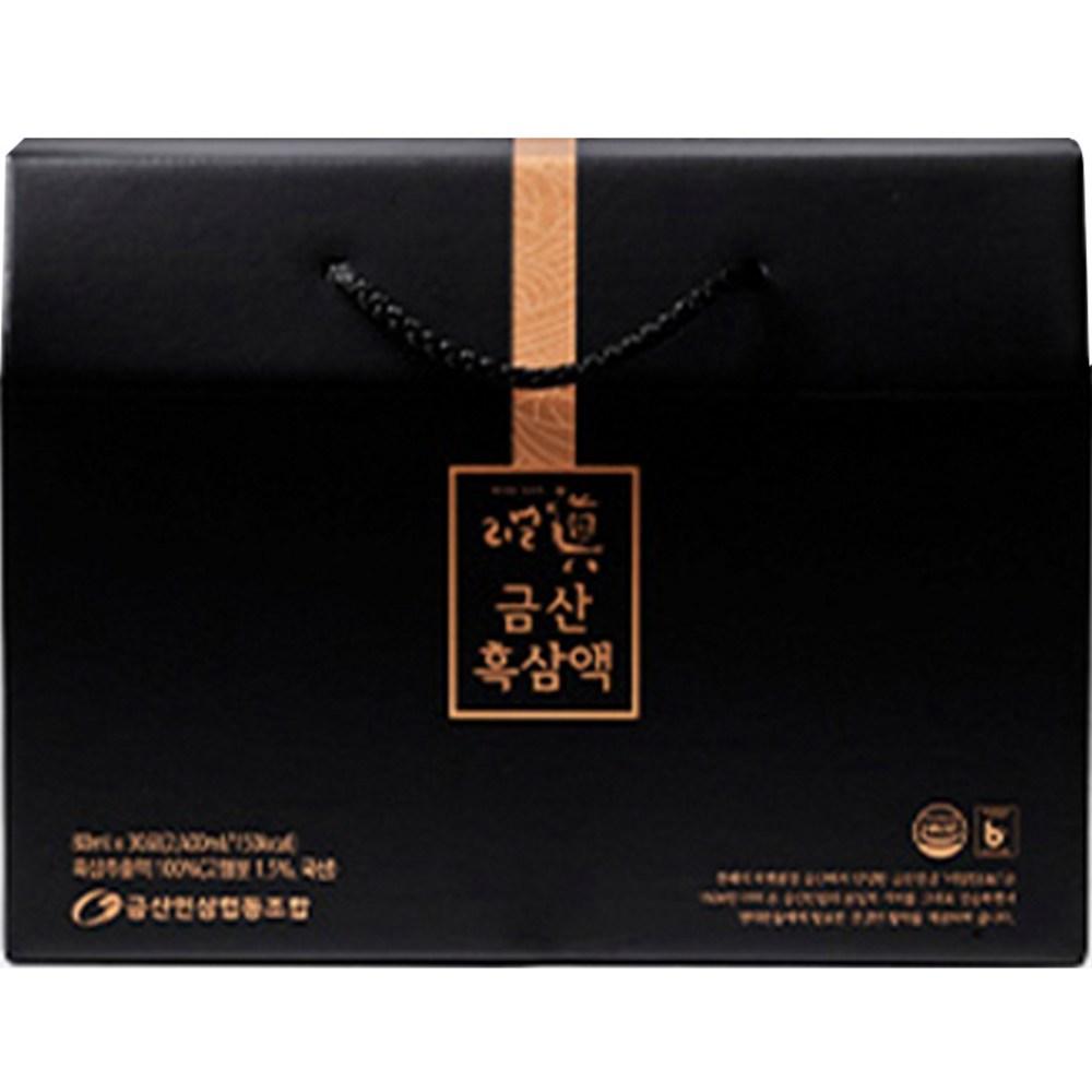 Geumsan Ginseng Cooperative Real Jin Geumsan Black Ginseng Extract, 30 Sticks (80ml × 30) / 2,400ml