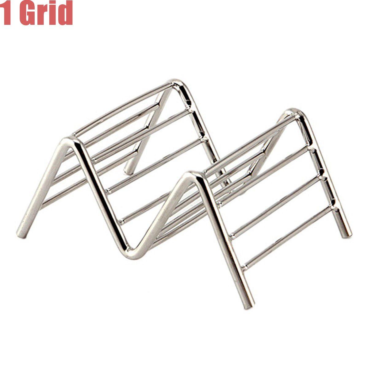 

Stainless Steel Oven Dishwasher Safe Food Display Kitchen Tools Stand Tray Taco Holder Pizza Rack 1 grid