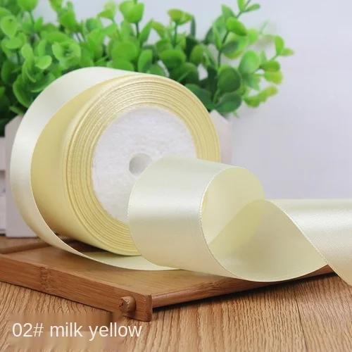 25Yards/Roll 6mm 10mm 15mm 20mm 25mm 40mm 50mm Silk Satin Ribbons for Gift Packing Christmas Party Decoration Fabric Crafts DIY