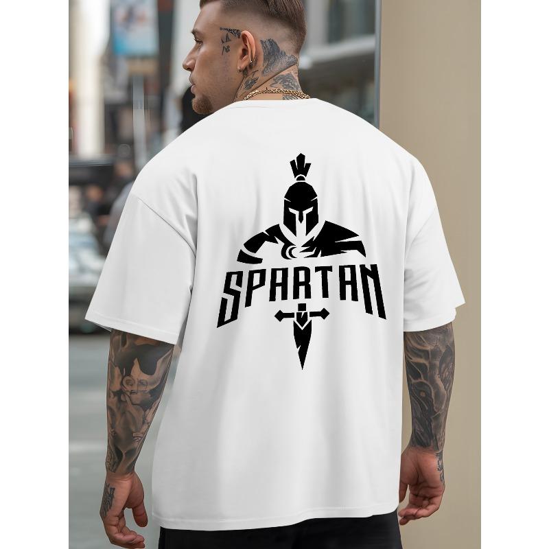 European sizes Outdoor Sports and Casual Large-size Short-sleeved T-shirts, Men's Trendy Fashion Prints, Loose Shirts, Versatile Round Neck Tops