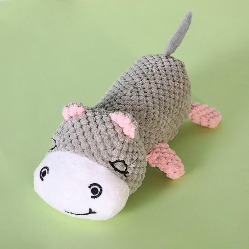 Lovely Rabbit Toy Squeak Stuffed Animal Rabbit Sound Maker for Fun Indoor Dogs Chewing Training Toy Animal Theme