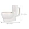 Creative Toilet Coffee Mug Funny Ceramic Water Bottle Novelty Beer Cup Home Office Use Cartoon Design Easy Clean Polished