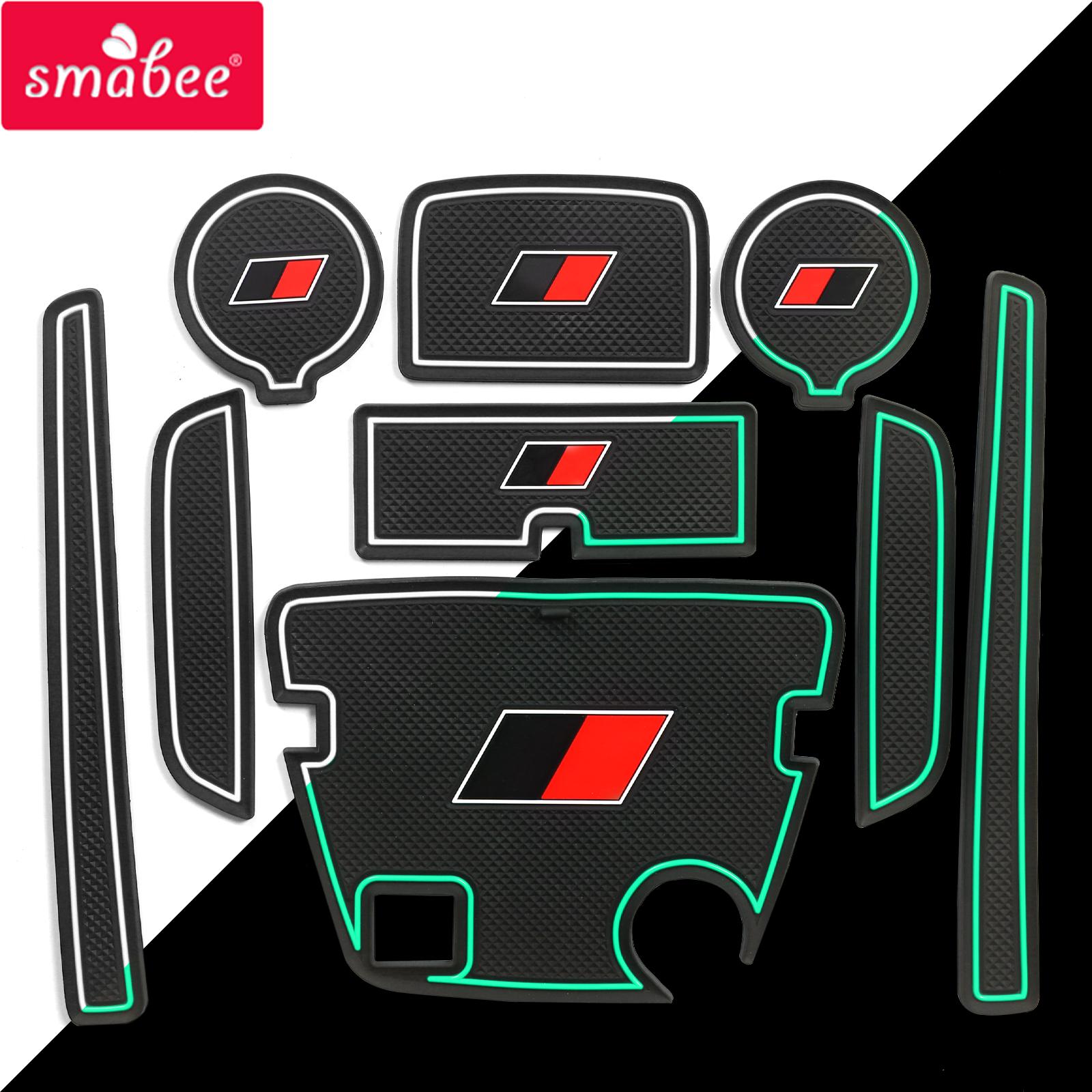 

Коврик для чашки Smabee Gate Slot для Toyota GR Supra 2024 2024 Противоскользящие накладки на двери Аксессуары Нескользящие коврики Резиновая подушка для подстаканника 9pcs