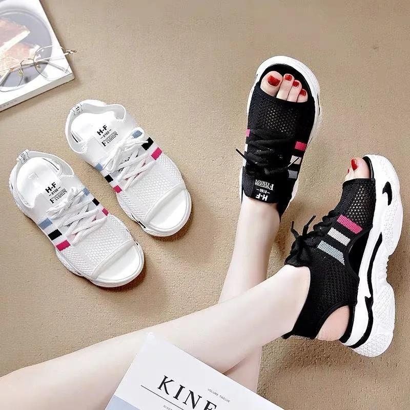 Sandals For Women Outdoor Open Toe Platform White Woman Shoes Or Casual With Premium Offer Vip Comfortable And Elegant Pvc
