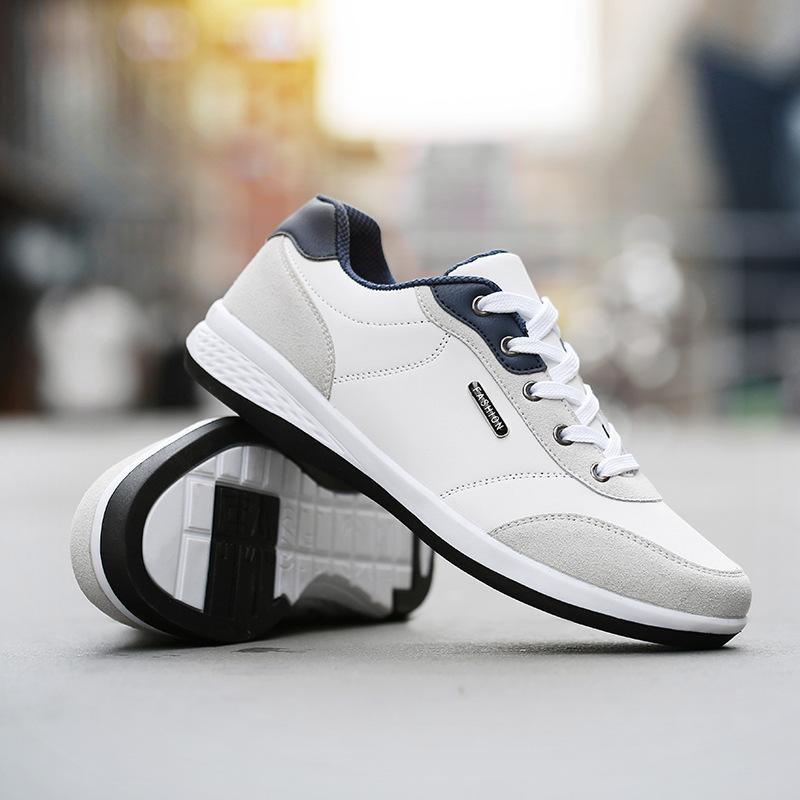 2025 Men's Casual White Sneakers - Summer Fashion Trend, Plus Size 48, Travel & Running Shoes