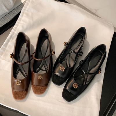 High-heel Shoes - Single Shoe for Women - One-inch Strap - Elegant and Retro Style