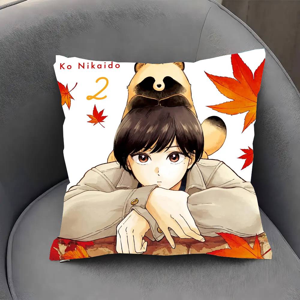 With You And The R-Rain Anime Pillow Case Fashion Square Pillowcase Bedroom Sofa Room Ins Decoration Leisure