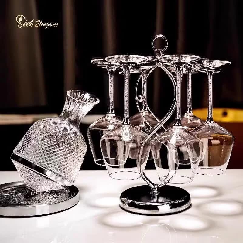 Qiwei European Light Luxury Red Wine Glass Set with Decanter