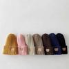 A9 Autumn Winter Solid Color Baby Knitted Hats Kids Girls Boys Beanies Warm Soft Casual Hats for Children Baby Hats