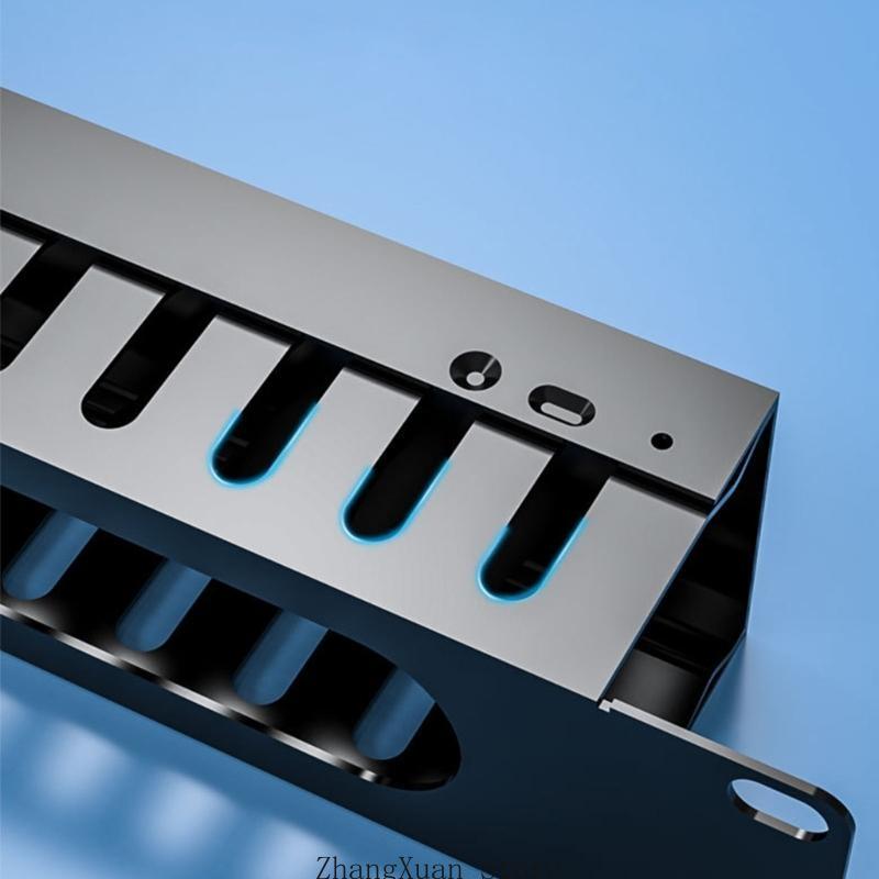 Wallmount /Rackmount 1U Ethernet Patch Panel Down Block for CAT6 Cabling 3XUF