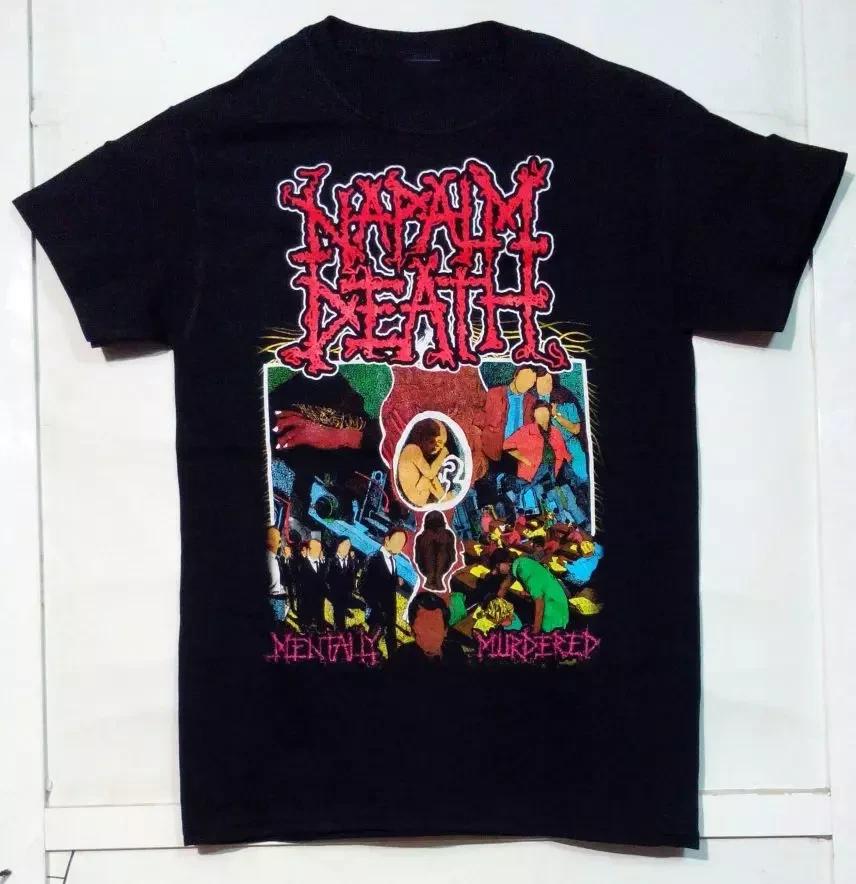 NAPALM DEATH BAND Mentally Murdered T SHIRT FULL SIZE S-5XL B2426 XL