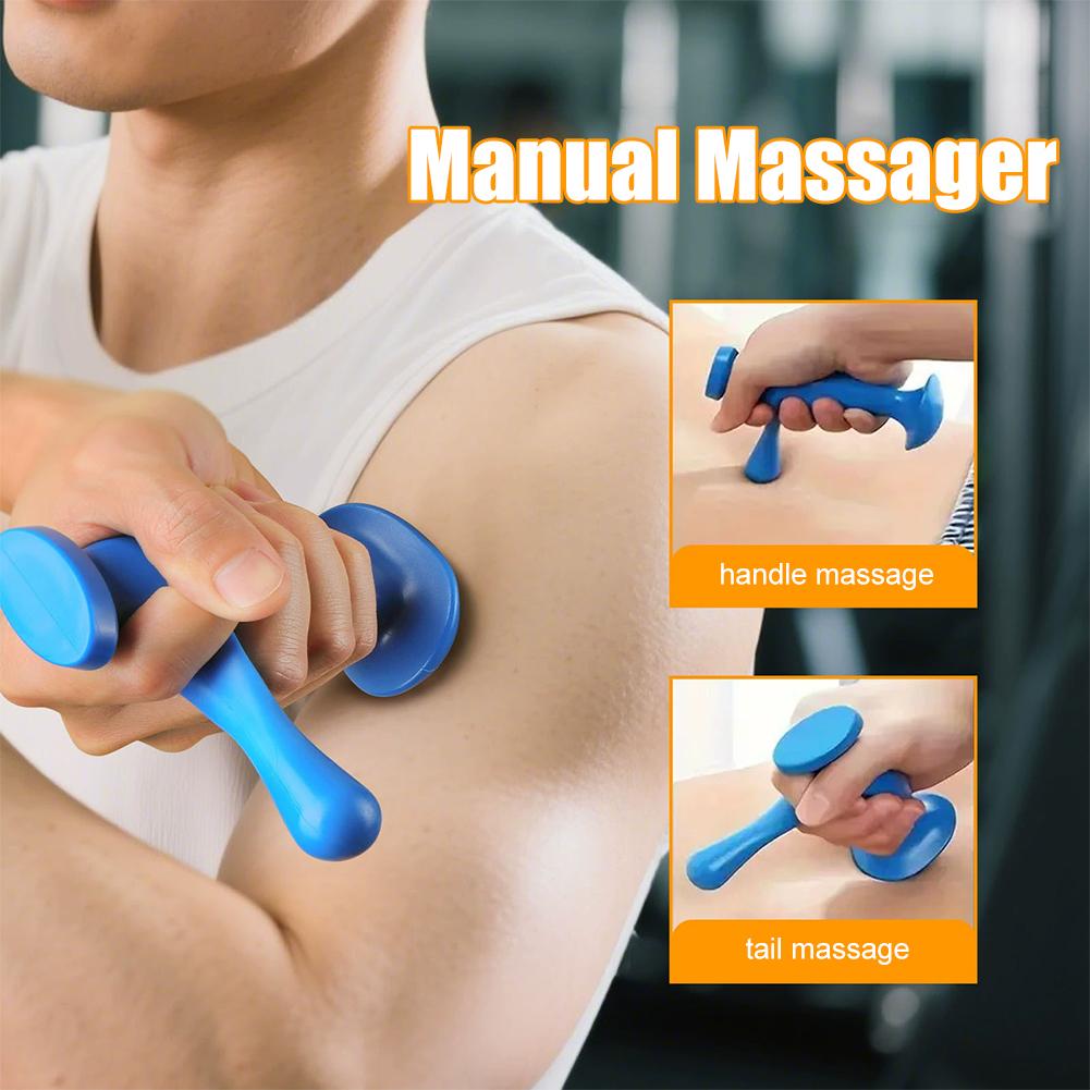 T-Shaped Massager Thumb Finger Pressure Press Trigger Point Manual Physiotherapy Tools Full Body Deep Tissue Relax Pain Relief