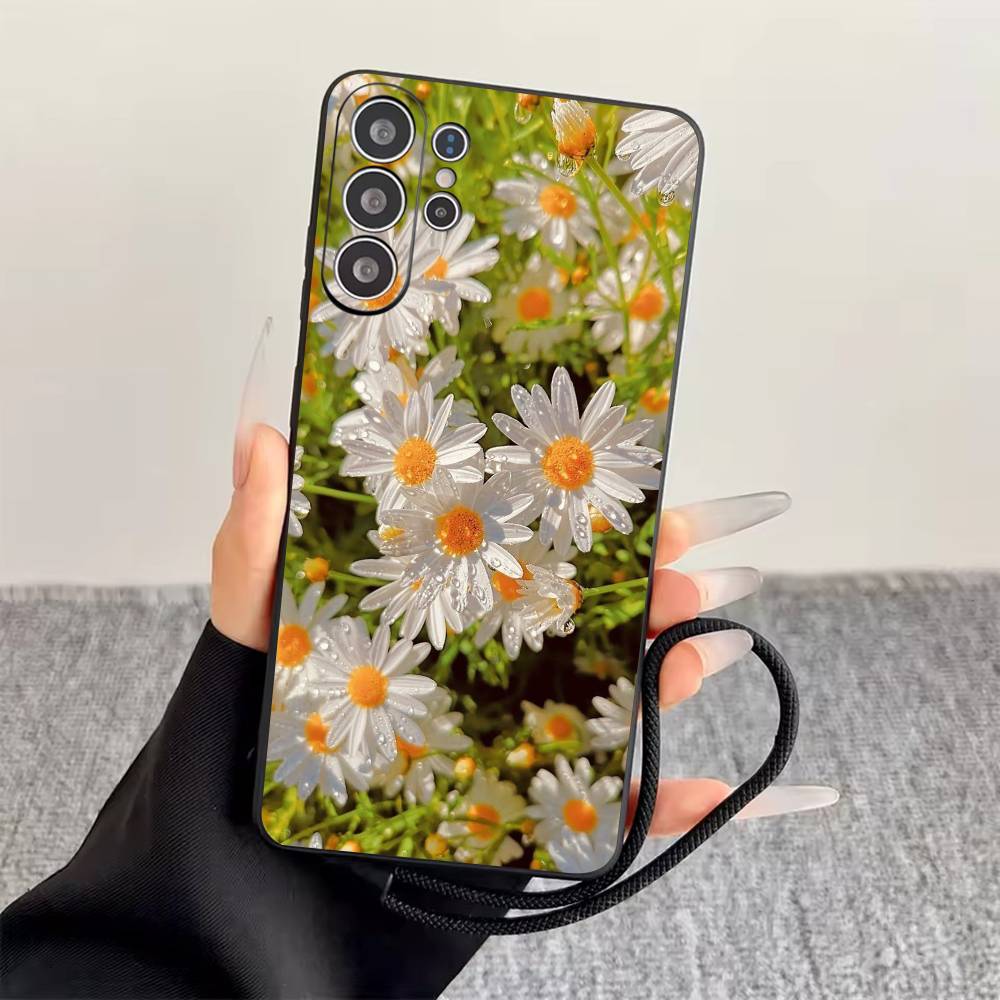 

daisy Phone Case For Samsung S25,S24,S21,S22,S23,S30,Ultra,S20,Plus,Fe,Lite,Note,10,Black Cover Samsung S235G