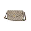 Gucci Ophidia Doppel G Logo Druckknopfverschluss Leinwand und Leder Mini-Schultertasche Damen Schultertasche Braun 764961-96IWG-8745