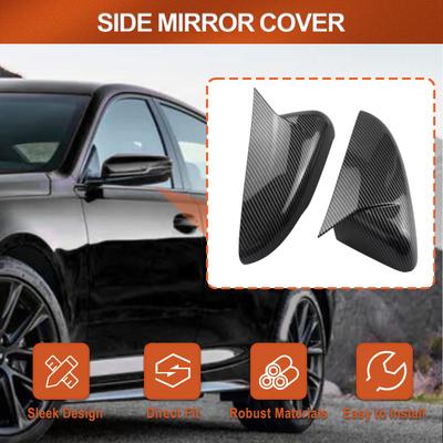 ABS Carbon Fiber Black Side Wing Rearview Mirror Cover Cap Trim for Cadillac CT5 2020 2026 2026 2026 2026 US Version