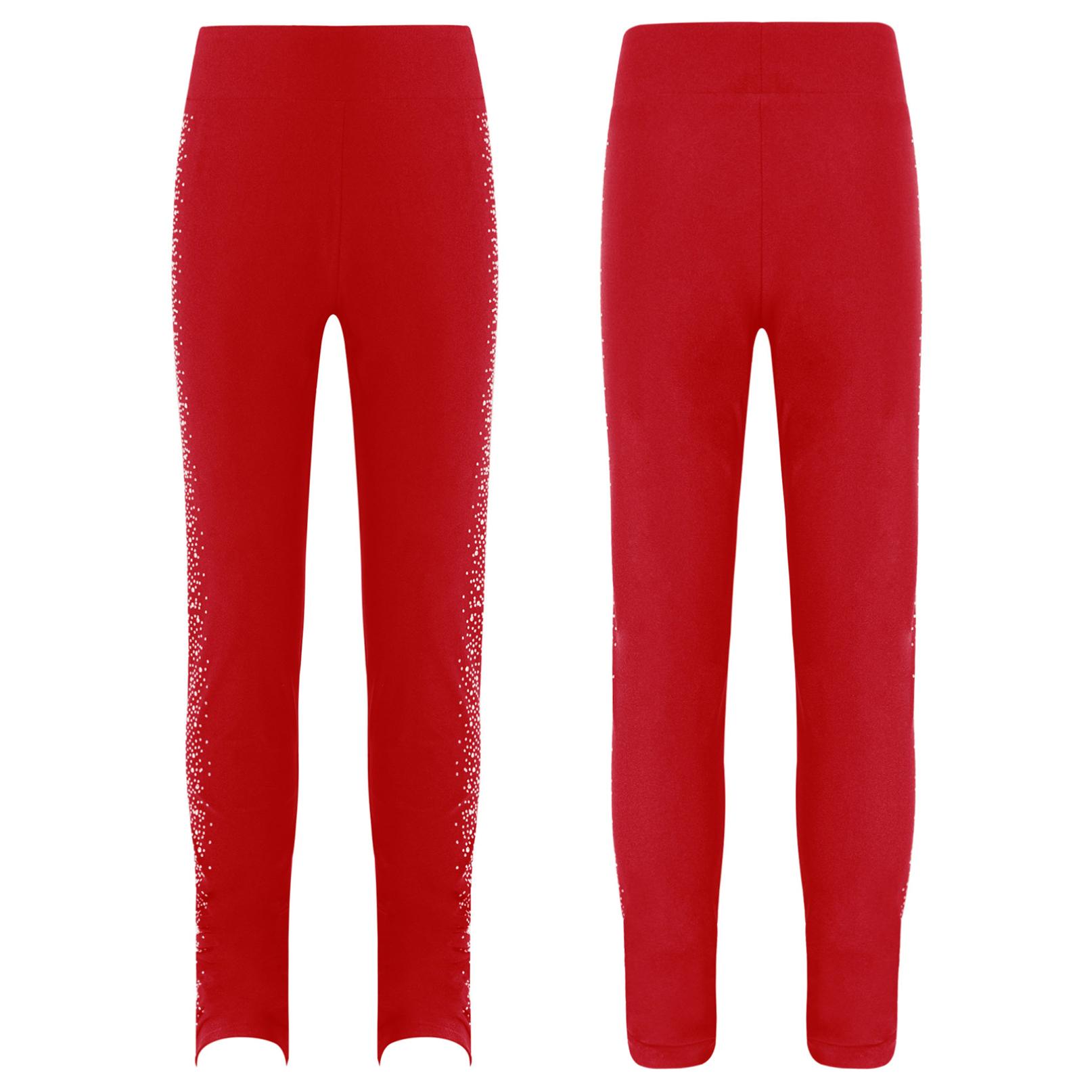 

Штани для фігурного катання Одяг для тренувань дівчат із блискучими стразами Дитячі легінси для катання на ковзанах 7-8 Years бордовий