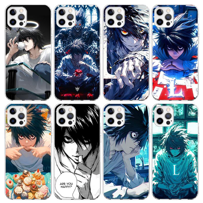 N-Note D-Death L Lawliet Phone Case For iPhone 17 Air 16 15 Pro Max 14 Plus 13 Mini 12 11 Cover 7 8 SE Silicone Shell Print Fund