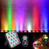 Mini Led Flat Par Light Full Color 10W RGB Sound Activated Dj Light USB Dmx Uplight For Disco Party Led Dance Floor Indoors Lamp