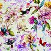Outdoor Decorative Fabrics Oxford - Motif Magnolia Blossoms Birds I Dx221