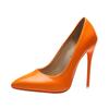 2025 Spring Super High 12cm Stiletto Heels Pumps Women Shoes Pointed Toe Florescence Patent Leather Office Thin Heel