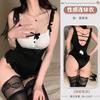 Domila Sexy Lingerie Pure Desire Sexy Playful Bunny Girl Hidden Button Open Gear Free Onesie Uniform Suit